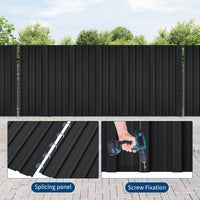 Garvee set da 20 pezzi di lamiere per coperture metalliche in acciaio zincato per carport e capannoni, 42,52 x 16,77 pollici, zincate, impermeabili