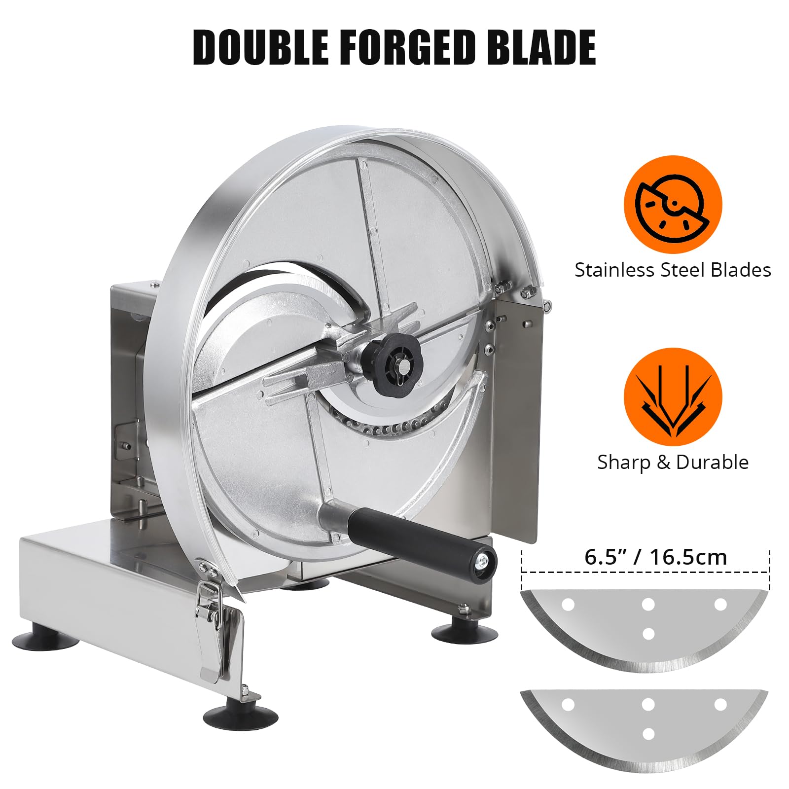 Affettatrice per verdure in acciaio inossidabile Garvee, regolabile, multifunzionale, 0,2 mm-10 mm, tagli precisi, affettatrice da cucina, antiruggine, spiralizzatore