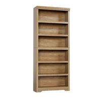 Garvee Libreria Rustica Alta 75" (190 cm), 2-6 Ripiani Regolabili, MDF Robusto, Anti-Ribaltamento, Uso Soggiorno e Ufficio, Elegante Neutro