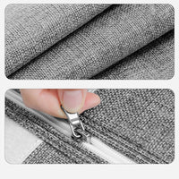 Garvee, contenitore sottoletto da 4 pezzi con coperchio, organizer per biancheria da letto, nero, versatile, antipolvere, grande