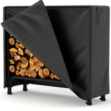 Portalegna Garvee con copertura, 4 piedi, tessuto Oxford impermeabile, resistente alle intemperie, per giardino e patio, robusto, portatile, design ventilato