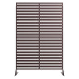 Garvee Recinzione Da Giardino In Metallo Con Design A Riccioli, Antiruggine, Pannelli Privacy Per Patio E Prato, Nero, 183 cm - 9
