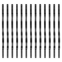 Montanti per ringhiere in alluminio Garvee - Nero opaco, perfetti per terrazze e scale, robusti e durevoli