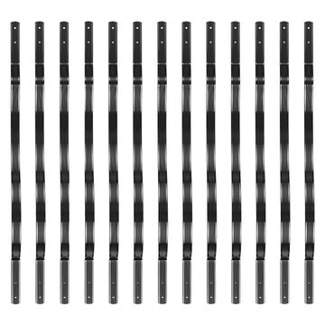 Montanti per ringhiere in alluminio Garvee - Nero opaco, perfetti per terrazze e scale, robusti e durevoli