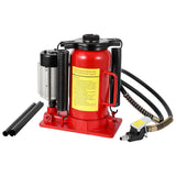 Garvee Martinetto Idraulico a Bottiglia 20 T, Sollevamento Pneumatico e Manuale, Acciaio Fuso, Auto e Camion, Regolabile 26-51 cm, Sicurezza Avanzata