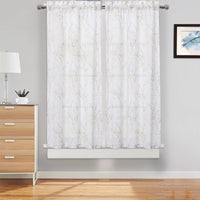Tende da cucina Garvee con motivo a rami d'albero, filtranti la luce, in poliestere, 2 pannelli, 26x45 pollici, per soggiorno e cucina, rustiche ed eleganti