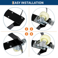 Carrello per Fusti Acciaio Garvee 55 Galloni con Rinforzi e Ruote Girevoli | 1000 libbre | Ideale per Magazzino - Perfetto Regalo Festa del Papà