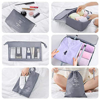 Garvee Set 9 Cubi Organizzatori Valigia - Tasche Leggere In Nylon Impermeabile Per Viaggi E Campeggio, Design A Rete, Chiusura Zip Doppia, Multicolore