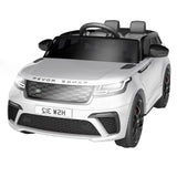 Garvee Kids Auto Elettrica 12V Land Rover con Telecomando, Funzione Dondolo, Musica, USB, Fari a LED per Bambini dai 3 Anni in su, 108x66x52 cm, Nero - Bianco