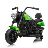 Moto elettrica Garvee per bambini 6V con avviamento graduale, sospensioni, 2 rotelle di allenamento per 18-36 mesi, musica e luci - Come mostrato
