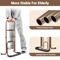 Supporto mobile per stare in piedi Garvee con 3 maniglie: stabile, regolabile, in metallo, ideale per anziani e persone con disabilità