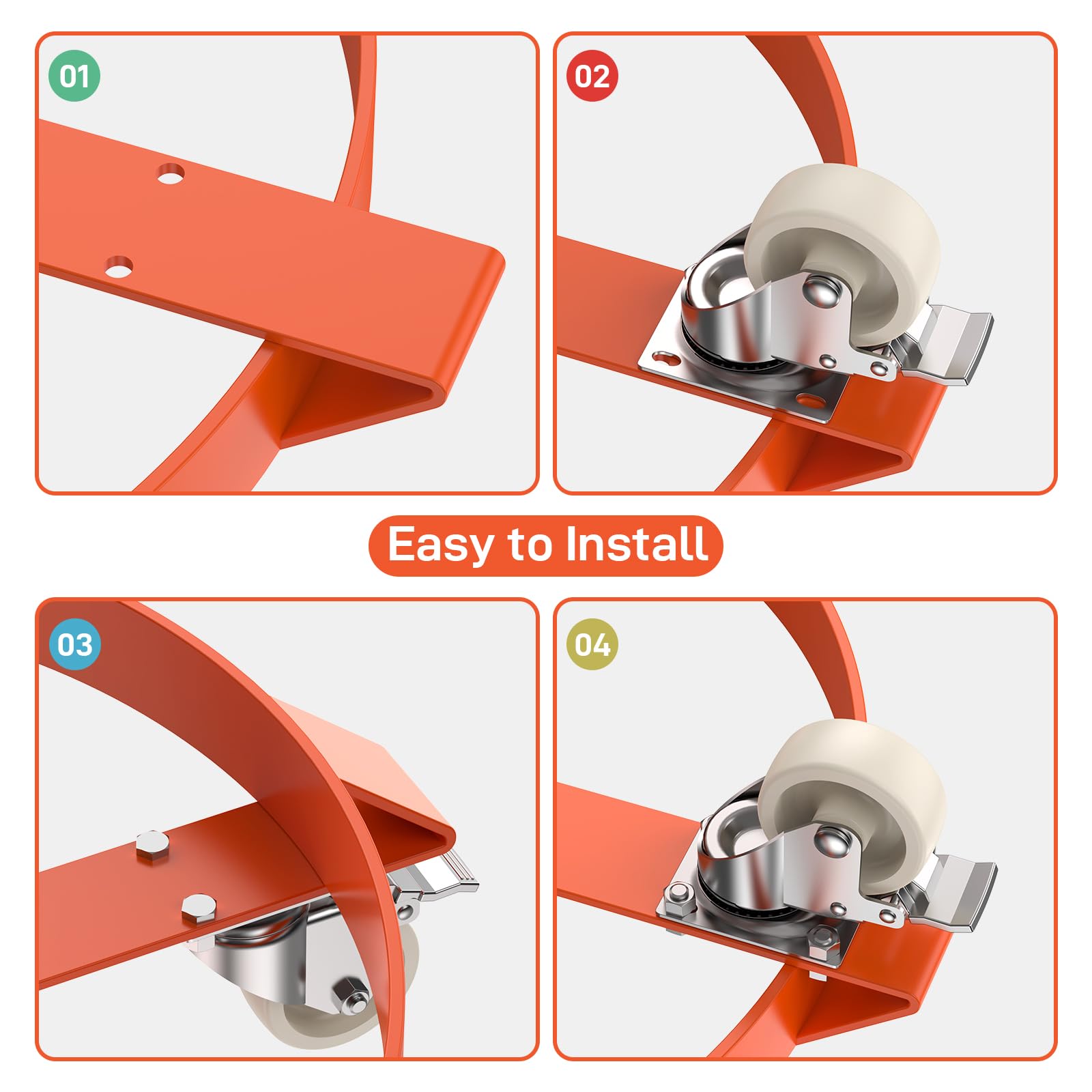 Carrello per Fusti Garvee da 55 Galloni 1250 libbre - Ideale per Festa del Papà, Magazzino e Officina