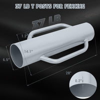 Garvee 37 LB T-Post Driver per pali di recinzione in metallo Manuale Acciaio resistente Manico confortevole Versatile per giardino e agricoltura