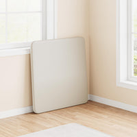 Tavolo pieghevole Garvee da 33,6 pollici con cuscino in PU, struttura in metallo, antiscivolo, per ufficio e campeggio, beige, versatile