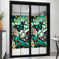 GARVEE Motyl Window Film Pellicola per la privacy statica con protezione UV per spazi abitativi 60x100 cm Trasparente