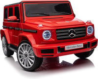 GARVEE Auto elettrica per bambini, veicolo elettrico da 12 V, auto elettrica con telecomando, 3 velocità, clacson, LED, musica, USB, MP3, Bluetooth, per ragazzi e ragazze (rosso)