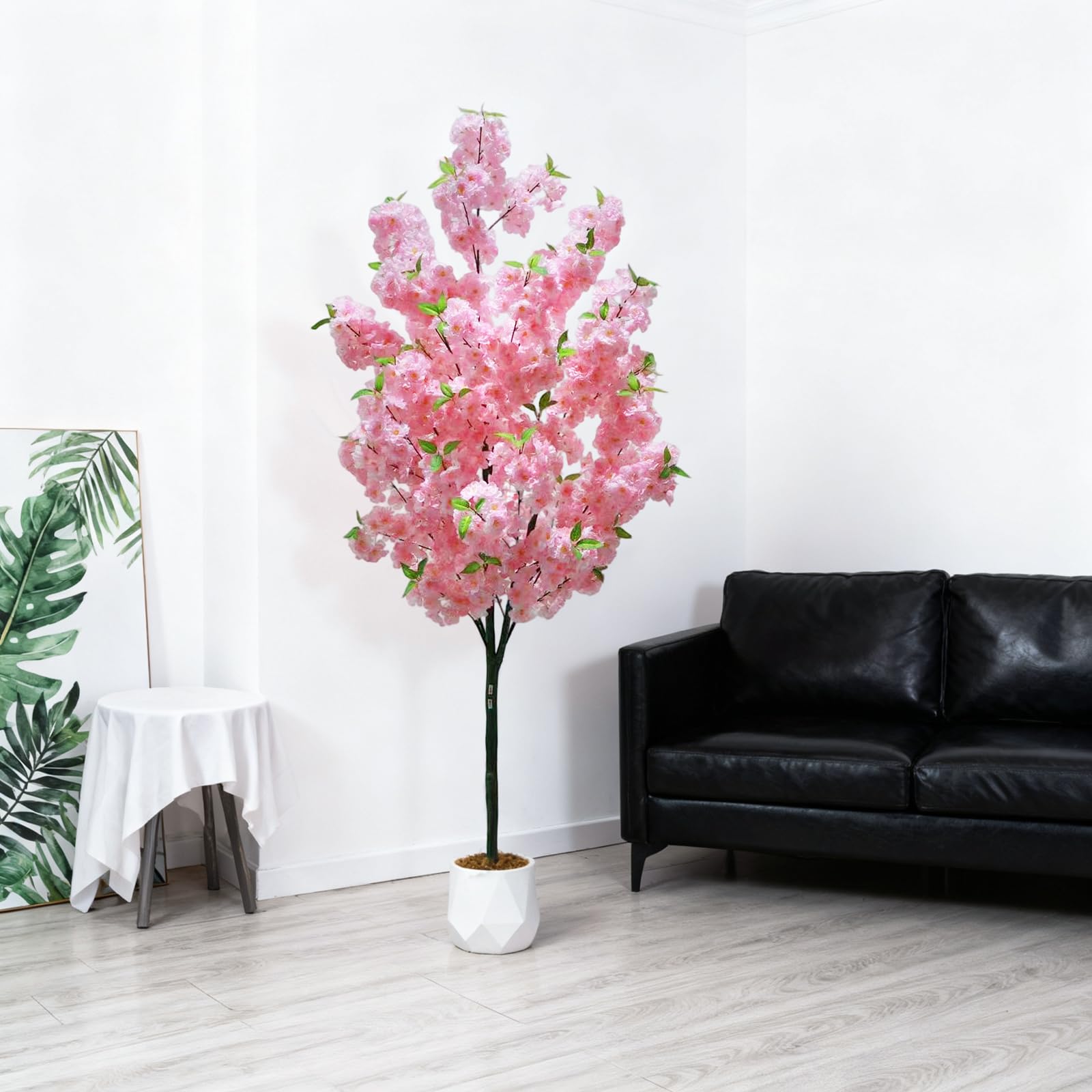 Albero artificiale da interno Garvee da 6 piedi, realistico e senza manutenzione, materiale di alta qualità, versatile e decorativo, per casa e ufficio, verde