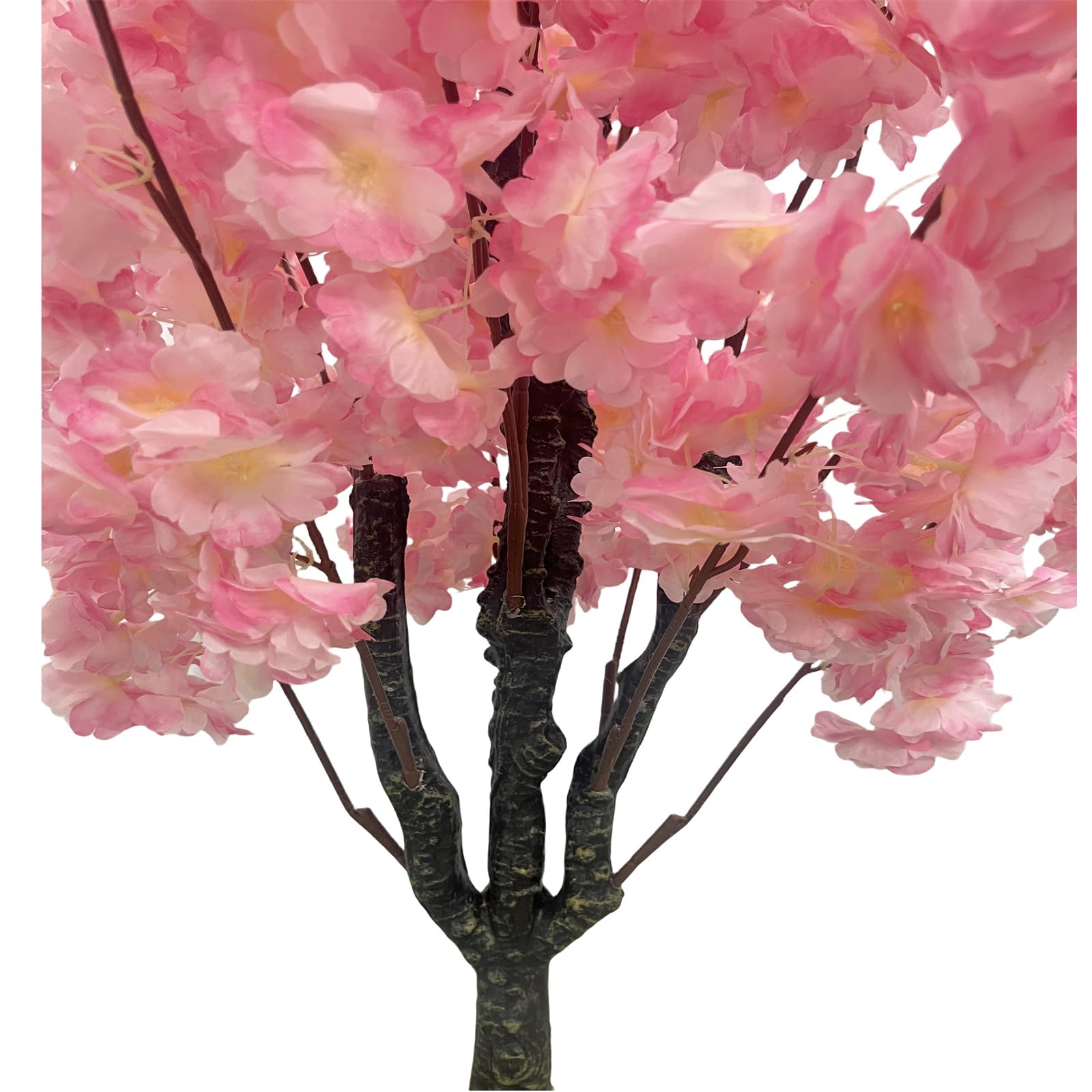 Albero di ciliegio artificiale Garvee da 180 cm rosa con robusto vaso in cemento per casa e ufficio