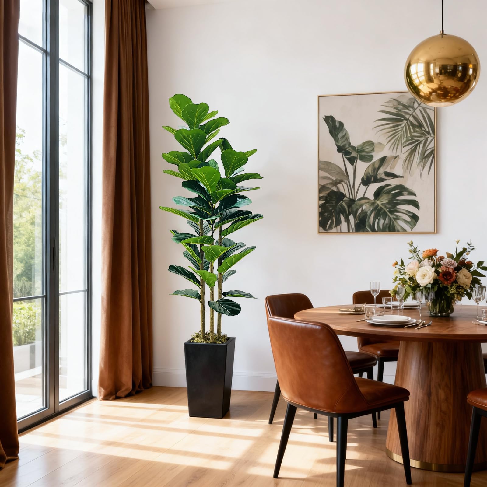 Albero artificiale da interno Garvee da 5 piedi, design realistico, senza manutenzione, versatile per casa e ufficio, verde
