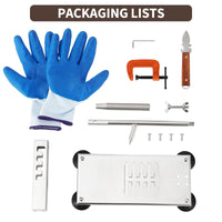 Coltello per ostriche Garvee, apri ostriche professionale in acciaio inox, set per ristorante e casa, regolabile, argento