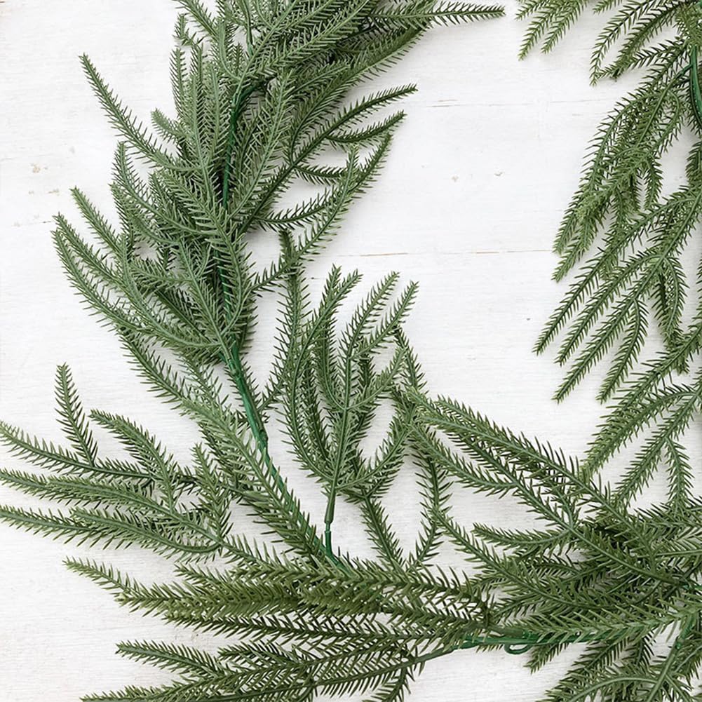 GARVEE Decorazione natalizia in pino da 200 cm, in PVC verde realistico, resistente, per la casa, per matrimoni e Natale