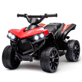 Garvee Electric Quad Kids 6V ATV Red – Con luci LED, musica e batteria a lunga durata per bambini dai 3 ai 6 anni in giardino o cortile. - Rosso
