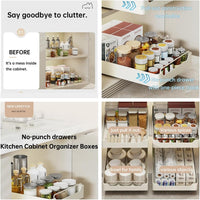 Ripiano estraibile Garvee Cabinet Organizer 30x43 cm, ammortizzatore a chiusura ammortizzata, acciaio rechner, antigrafcio, nero, cucina e dispensa