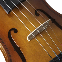 Violino acustico Garvee per principianti, in legno di abete, con custodia e archetto, strumento per principianti per orchestra e banda da concerto