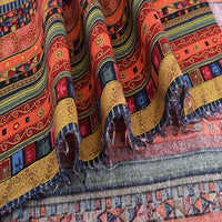 Garvee 5 pezzi di tessuti di cotone Fat Quarters con stampa etnica per patchwork e progetti di cucito fai da te, 10x8 pollici, multicolore