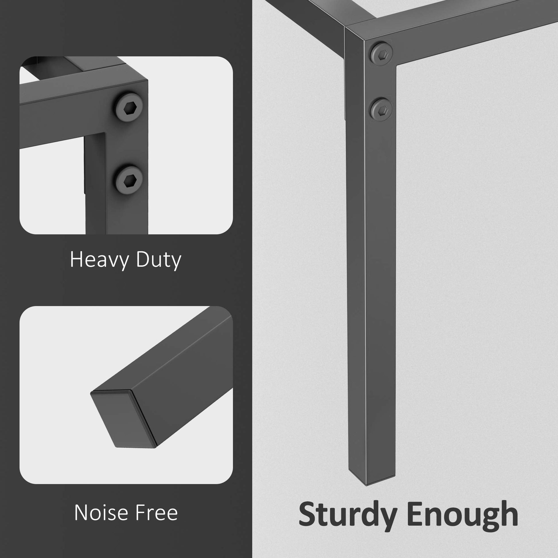 Garvee Letto matrimoniale in metallo con struttura a doghe in acciaio resistente per camera da letto, 14 pollici, metallo nero