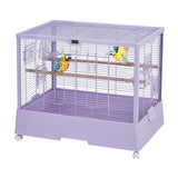 Garvee Gabbia Per Uccelli Spaziosa 71x46x58 cm Con Posatoi E Giocattoli, Materiale Resistente, Ideale Per Uccelli Piccoli E Medi, Casa - Viola