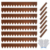 Garvee Bordo Paesaggistico in Acciaio Zincato 8-Pezzi, Resistente alle Intemperie, Flessibile, con Picchetti per Giardini e Aiuole - 40*8Inch 8-Pack Rust Brown