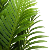 Palma artificiale Garvee da 6 piedi con foglie realistiche, flessibile e facile da curare per casa e ufficio, set e PE, base stabile, verde