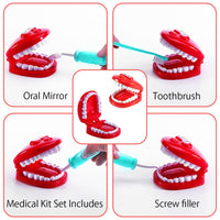 Garvee Dentista Giocattolo per Bambini Set da Dottore 20 Pezzi in Plastica Realistica Strumenti Gioco di Ruolo per Aula Prescolare