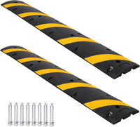 Dossi Rallentatori Gomma Garvee Cable Bridge 6 Piedi*2 con 8 Bulloni - Ideale per Strade, Parcheggi, Scuole | Carico 66000 lb Giallo