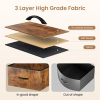 Supporto TV Garvee da 63" per TV da 65-75" con 12 cassetti, illuminazione a LED, tessuto, caricabatterie, struttura in metallo per soggiorno e camera da letto