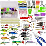 Garvee Set Di Esche Da Pesca 301 Pz Con Ganci Affilati, Esche Morbide, Kit Completo Per Bass, Trota, Salmone, Outdoor, Viaggio, ABS Robusto, Design 3D