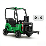Garvee Veicolo Elettrico 12V per Bambini con Carrello Elevatore, Forche Regolabili, Verde, Interni ed Esterni, 117x55x98 cm - Vert