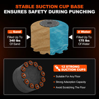 Sacco da Boxe 5 in 1 Garvee Regolabile 63-90,5" per Adulti - Pelle PU Nero, Ideale per Kickboxing e Festa del Papà