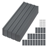 Lastre per coperture metalliche Garvee, 20 pezzi, acciaio zincato, 0,25 cm, antiruggine, impermeabili, per giardino e terrazza, 110 x 45 cm