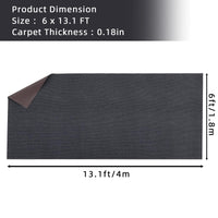 Garvee Boat Flooring 1,8x4m Tappetino marino antiscivolo Tappeto per esterni per barche Yacht SUP Kayak Camper, grigio
