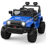 Garvee 12V Kids Electric Off-Road Car Blu con Telecomando e Bluetooth – SUV robusto per bambini e bambine dai 3 anni in su - Blu
