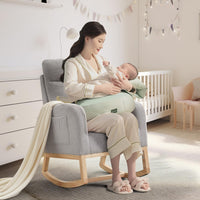 Seduta con dongle moderno per la cameretta per bambini Garvee Teddy Velvet con bracciolo da 26", ergonomico e stabile, per dormire e per la macchina fotografica.