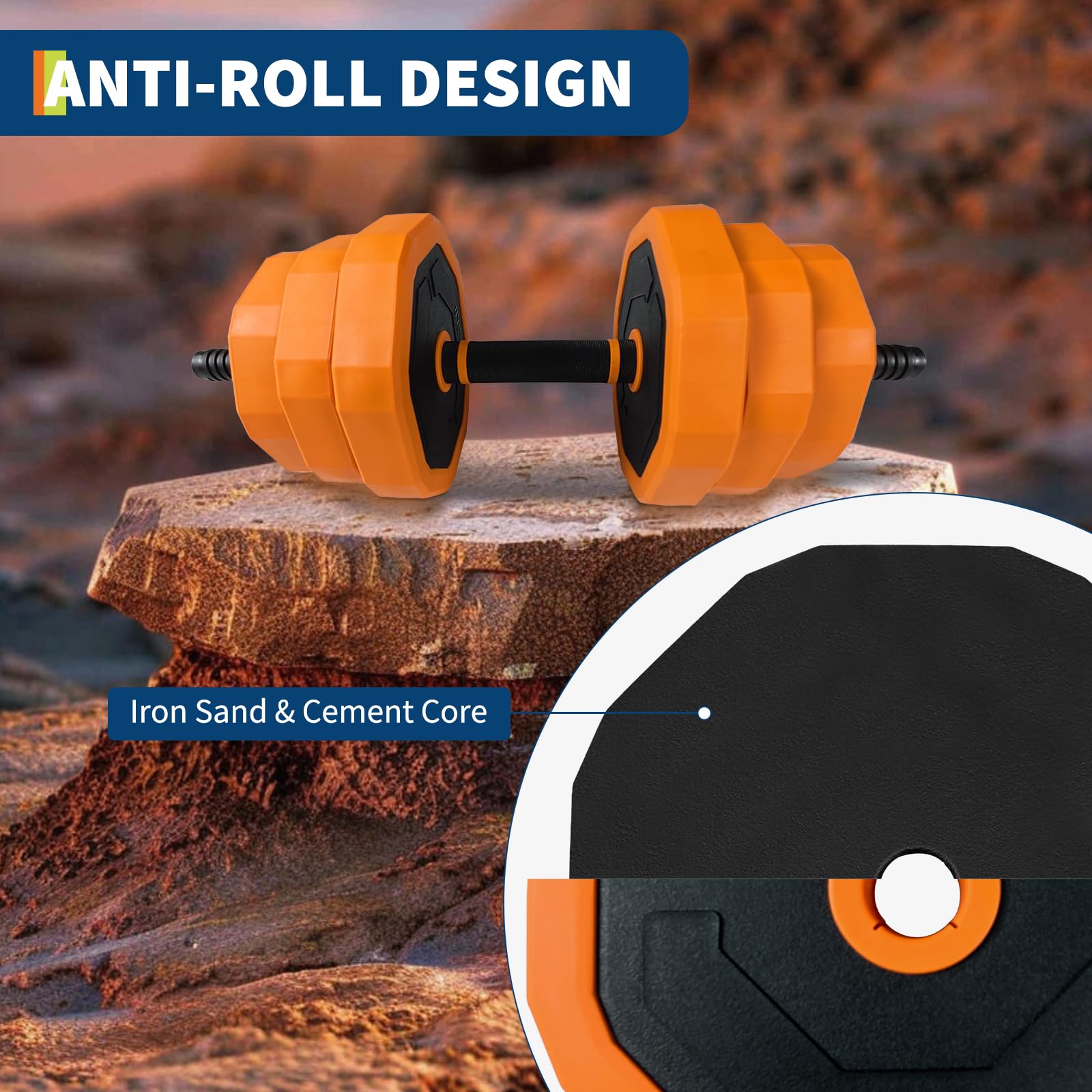 Garvee Set Comandi Manuali 4 in 1 44-88 libbre Multifunzionali PVC per Palestra Domestica - Cambio Rapido Nero | Perfetto per Festa del Papà