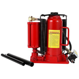 Garvee Martinetto A Bottiglia Idraulico Pneumatico 12T, Doppia Modalità, Sicurezza Avanzata, Portatile Per Auto SUV Camion, Ferro, 250-495mm, Nero