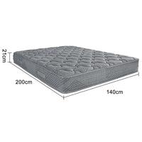 Materasso Garvee 140 x 200 cm Molle insacchettate 7 zone di comfort Schiuma in microfibra H3 per bambini e adulti