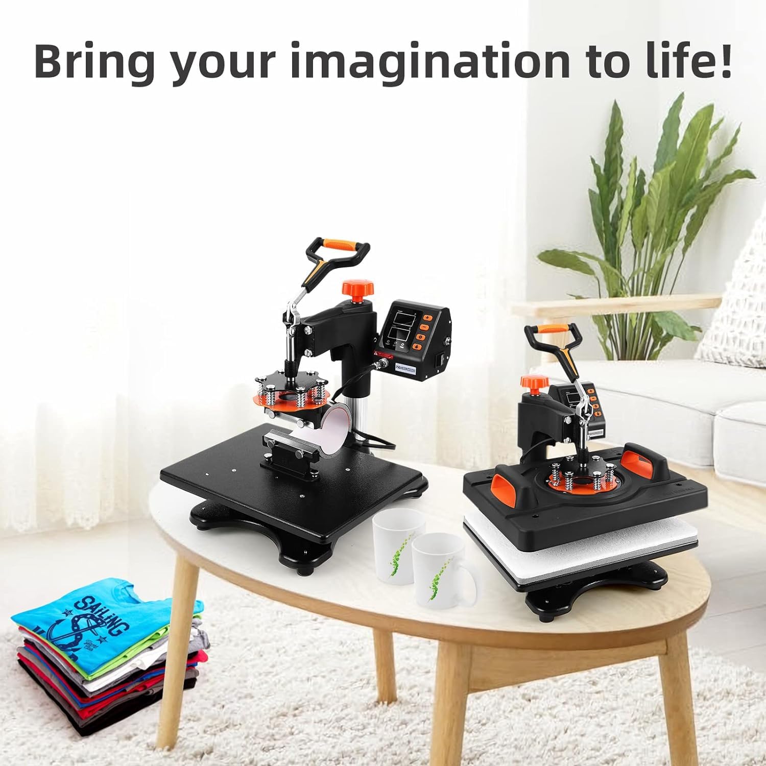 Garvee Pressa a caldo 11 in 1 Pressa a trasferimento multifunzionale per magliette, cappelli, tazze, 12x15 pollici, nero