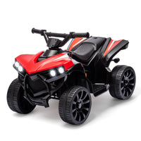 Garvee Electric Quad Kids 6V ATV Red – Con luci LED, musica e batteria a lunga durata per bambini dai 3 ai 6 anni in giardino o cortile.