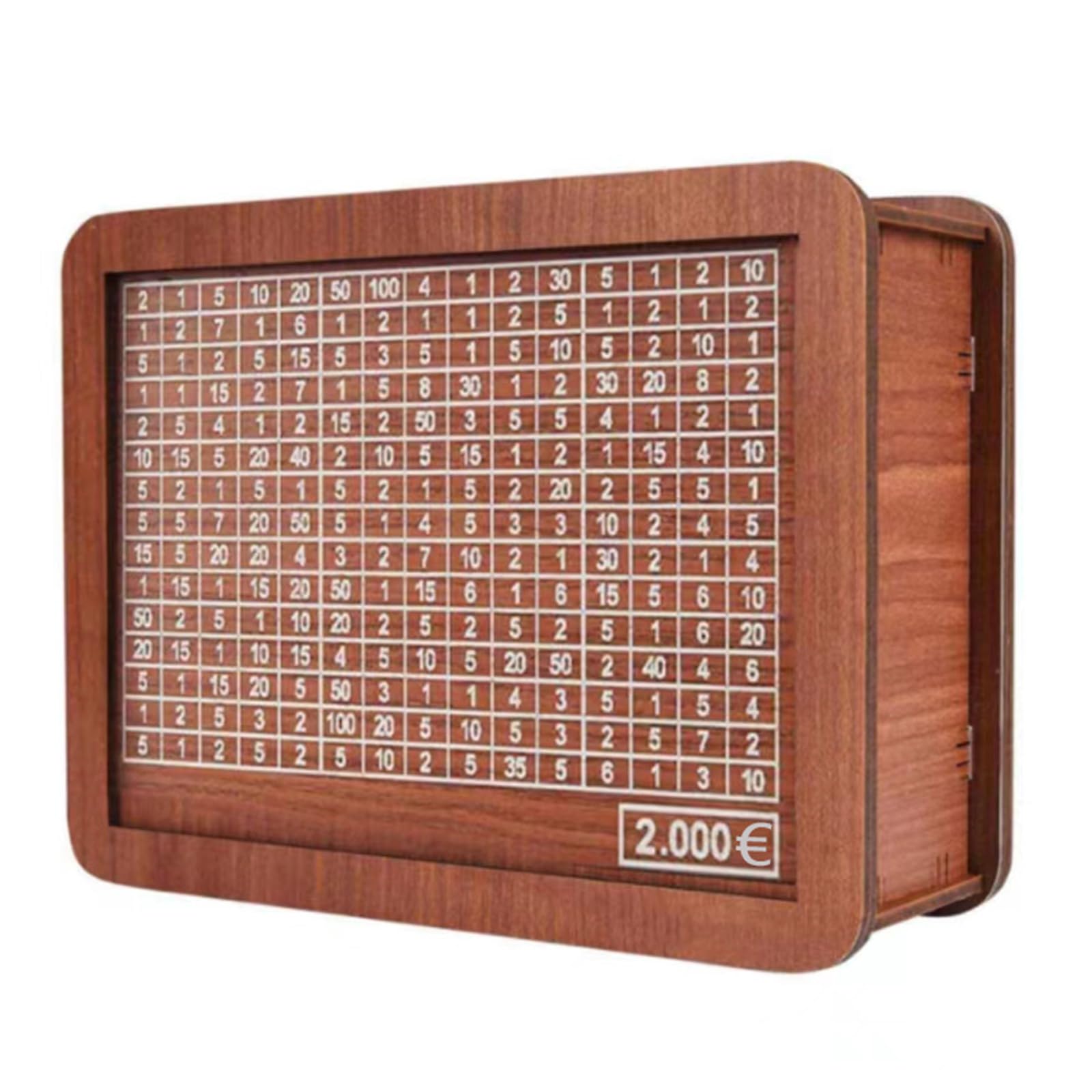 Garvee Boîte à Épargne Multifonctionnelle en Bois Écologique avec Compteur Numérique pour Éducation Financière Enfants Maison