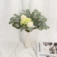Garvee 6 pezzi di rami e foglie di eucalipto artificiali verdi per decorazioni di matrimoni, feste, decorazioni per la tavola di casa, giardino, 29 cm